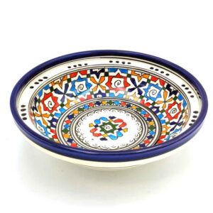 Tajin Presentation Plate Moroccan Fez Fes Multicolor Moroccan Crafts Alwani Various Sizes